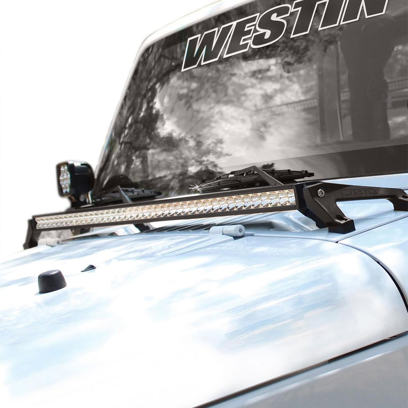 Westin 62-41025 Cowl Mount LED Light Brackets fits 2007-2018 Wrangler JK - Image 2